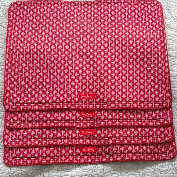 Set of 4 Vera Bradley Pink Swirls Paisley Quilted Placemats - Picture 2 of 5